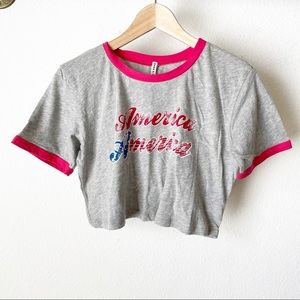 Emma & Sam America America Cropped Top